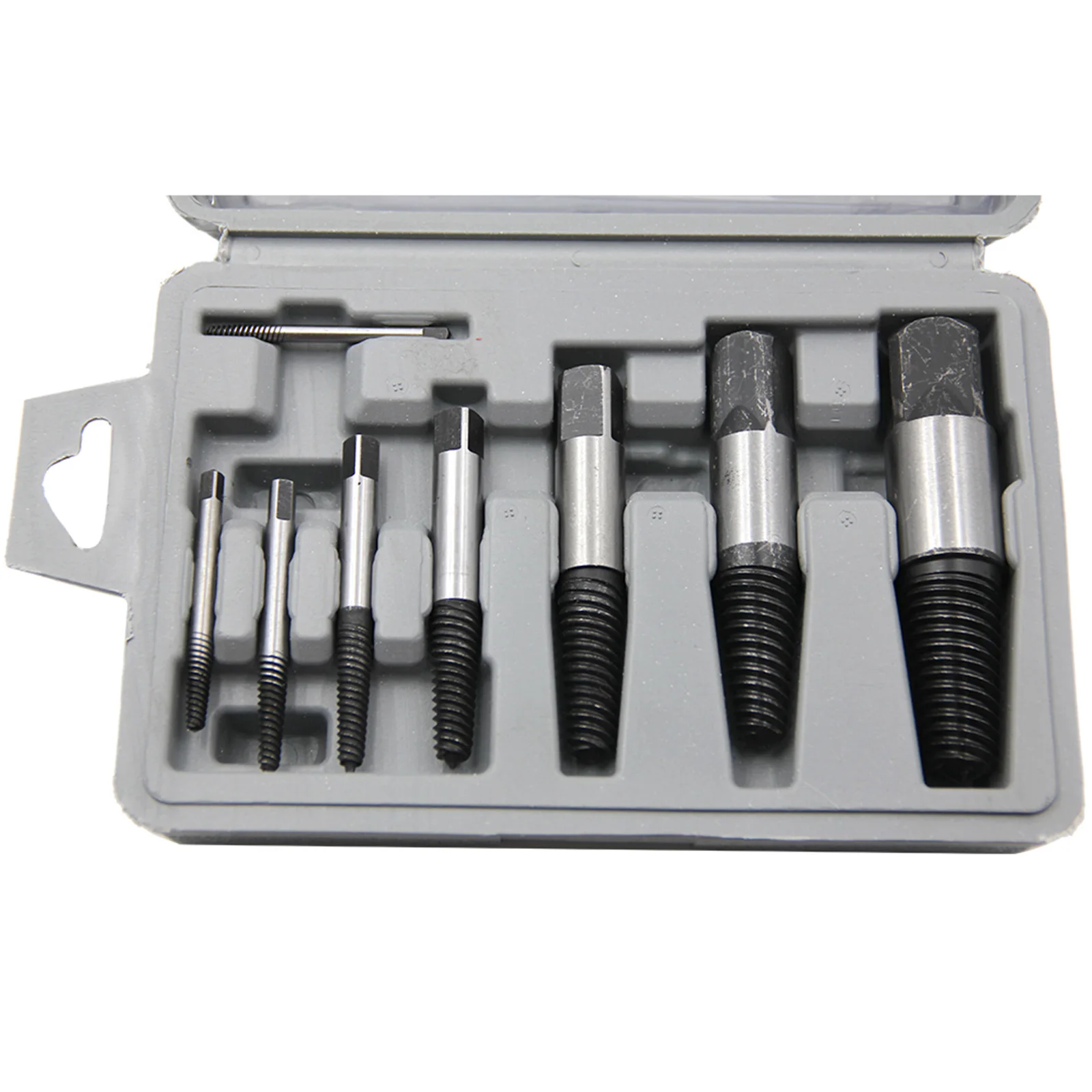 8pcs/Set Screw Extractors Metal Drill Bit Damaged Screws Remover Extractor Woodworking Tools Broken Bolt Water Pipe Extractor
8pcs/Set Screw Extractors Metal Drill Bit Damaged Screws Remover Extractor Woodworking Tools Broken Bolt Water Pipe Extractor