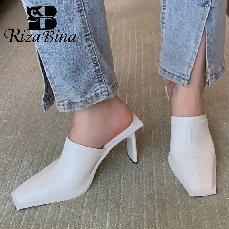 RIZABINA Sandals For Women 2022 High Heels Shoes Woman Outdoor Square Toe Ins Fashion Mules Summer Female Footwear Size 35-39
RIZABINA Sandals For Women 2022 High Heels Shoes Woman Outdoor Square Toe Ins Fashion Mules Summer Female Footwear Size 35-39