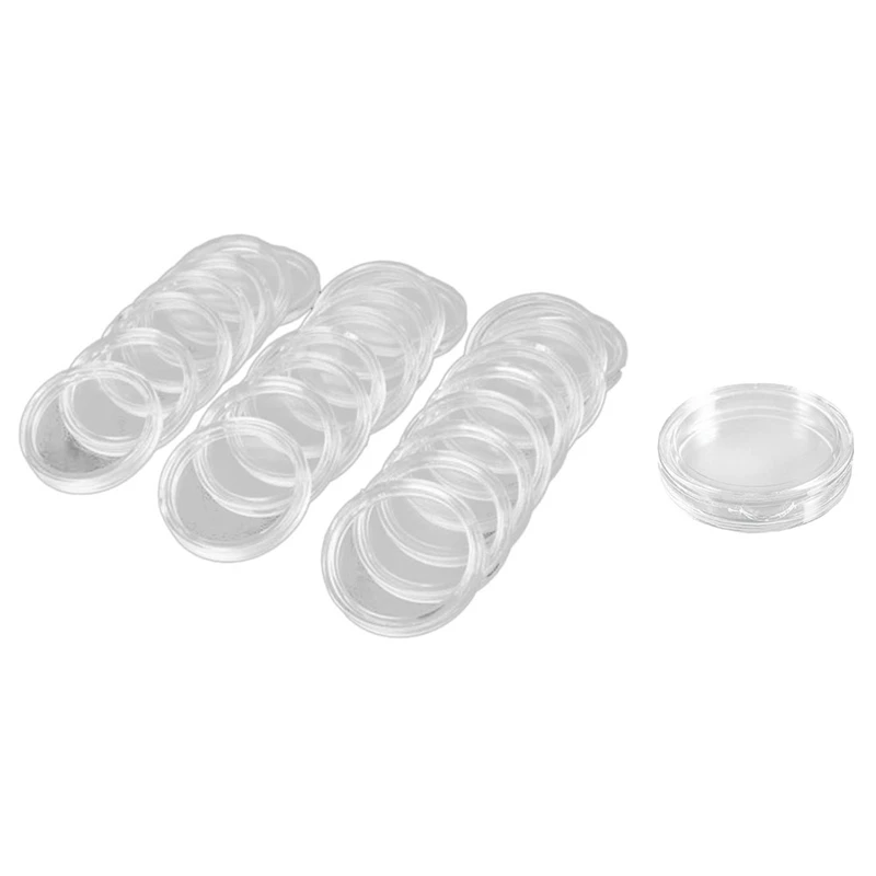 110 Pcs Small Round Transparent Plastic Coin Capsules Box, 10 Pcs 22Mm & 100 Pcs 21Mm
110 Pcs Small Round Transparent Plastic Coin Capsules Box, 10 Pcs 22Mm & 100 Pcs 21Mm