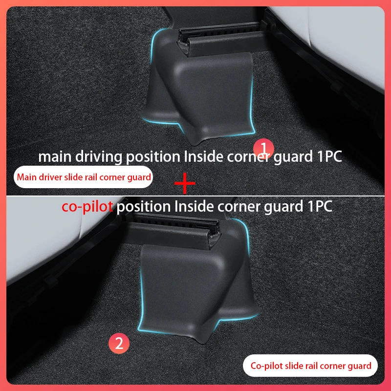 Front Rear Seat Slide Rail Anti Kick Protector Pad For Tesla Model Y 2020-2022 Outer Seat Track Cover Car Interior Accessories
Front Rear Seat Slide Rail Anti Kick Protector Pad For Tesla Model Y 2020-2022 Outer Seat Track Cover Car Interior Accessories