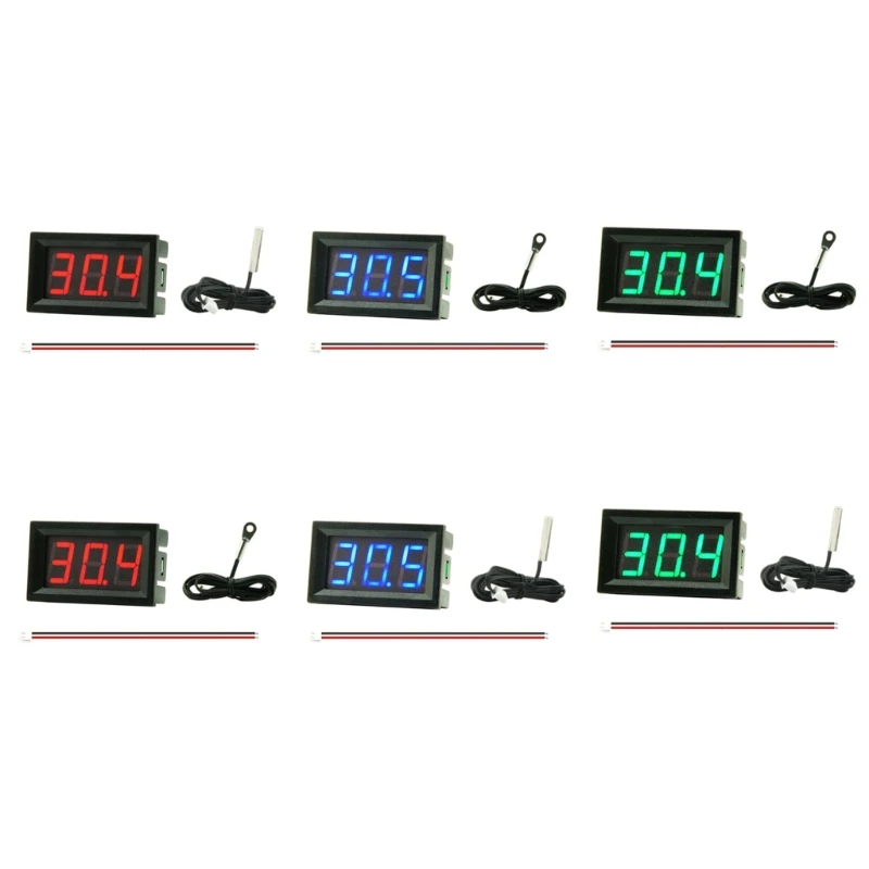

Цифровой термометр-50 ℃-120 ℃ для постоянного тока 4-30V измеритель температуры датчик тестирования используется для автомобиля комнаты комнатного холодильника воды для