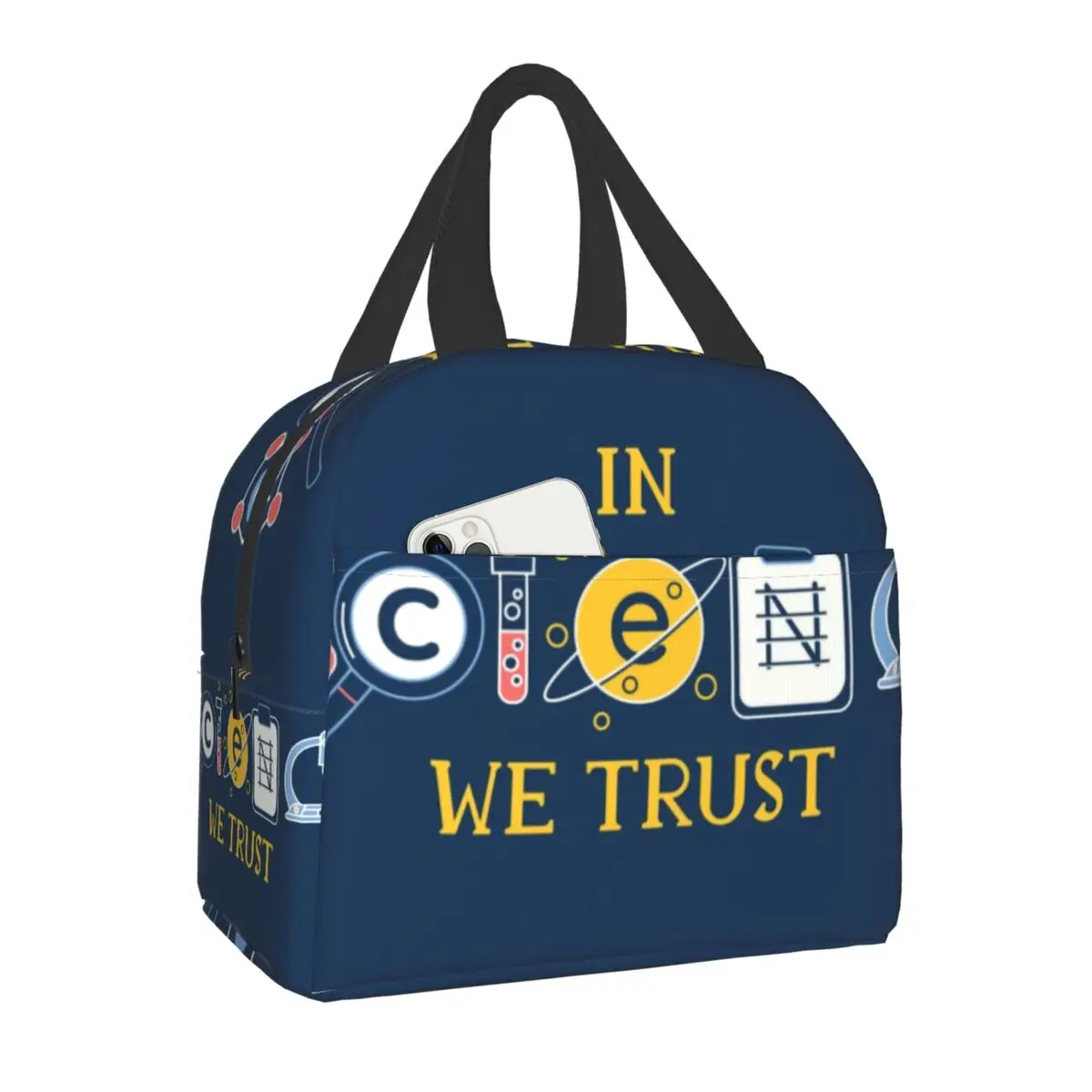 In Science We Trust Insulated Lunch Bag for Camping Travel Geek Scientist Lab Resuable Cooler Thermal Lunch Box Women Children
In Science We Trust Insulated Lunch Bag for Camping Travel Geek Scientist Lab Resuable Cooler Thermal Lunch Box Women Children