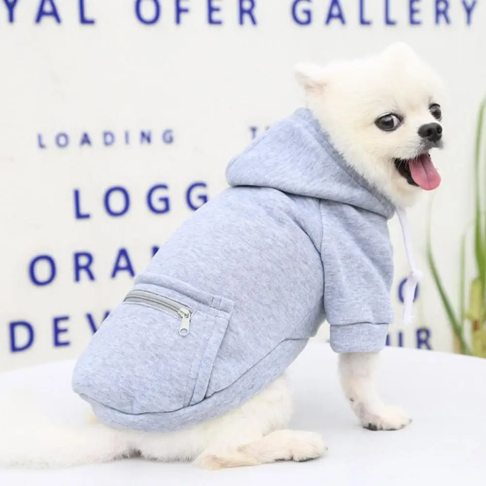 Dog Hoodie Solid Color Back Pocket Polyester Outdoor Drawstring Comfortable Dog Coat for Small Medium Dogs
Dog Hoodie Solid Color Back Pocket Polyester Outdoor Drawstring Comfortable Dog Coat for Small Medium Dogs