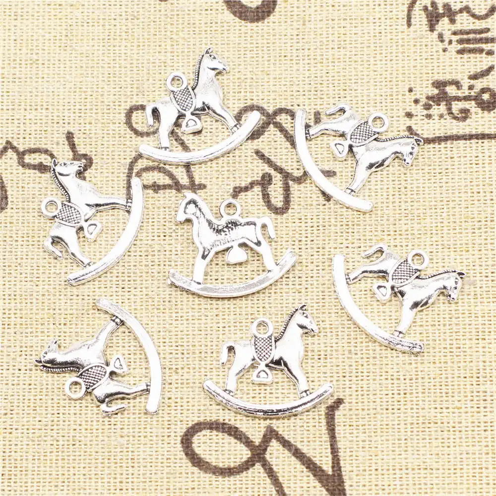 Wooden Horse Charm For Making Jewelry Couple Pendants Accessori 19X22mm Antique Silver Color 20 Pieces
Wooden Horse Charm For Making Jewelry Couple Pendants Accessori 19X22mm Antique Silver Color 20 Pieces