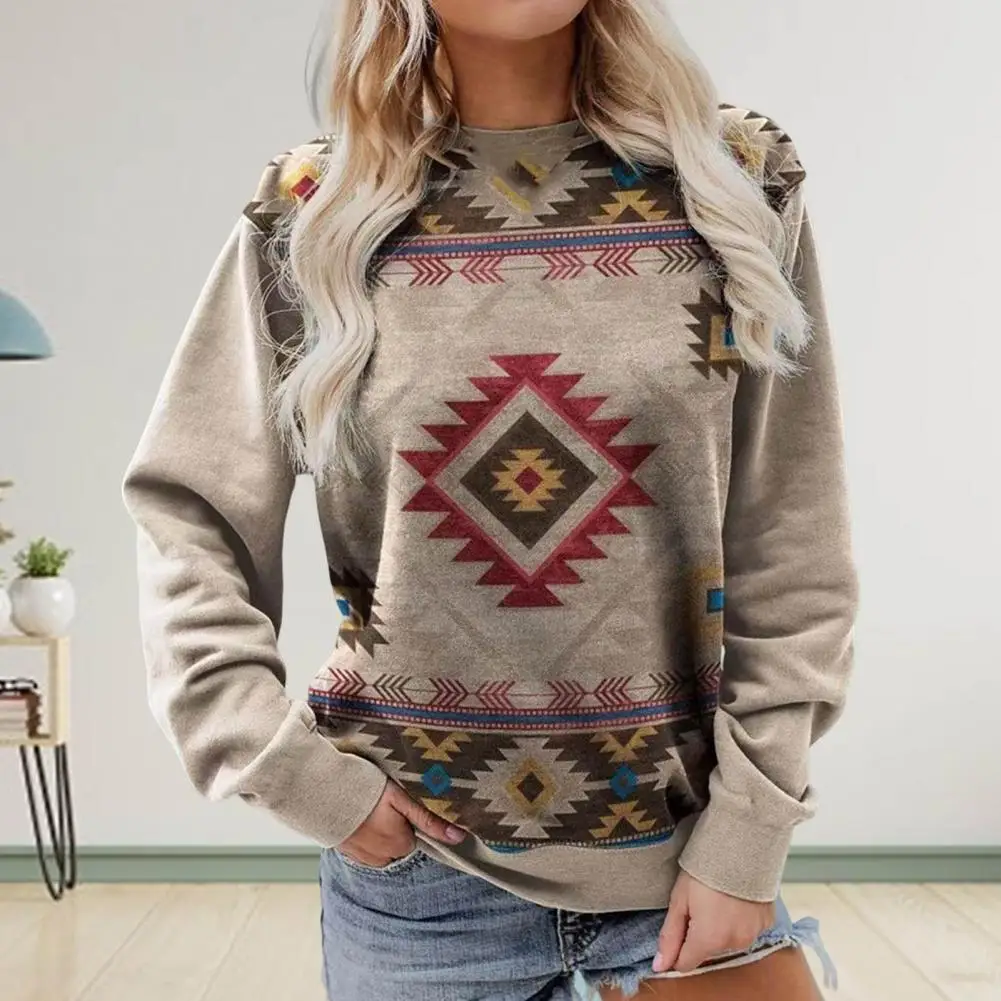 Trendy Sweatshirt Jumper Skin-Touch Loose Sweatshirt Warm Women Autumn Winter Geometry Printing Casual Sweatshirt Windproof
Trendy Sweatshirt Jumper Skin-Touch Loose Sweatshirt Warm Women Autumn Winter Geometry Printing Casual Sweatshirt Windproof