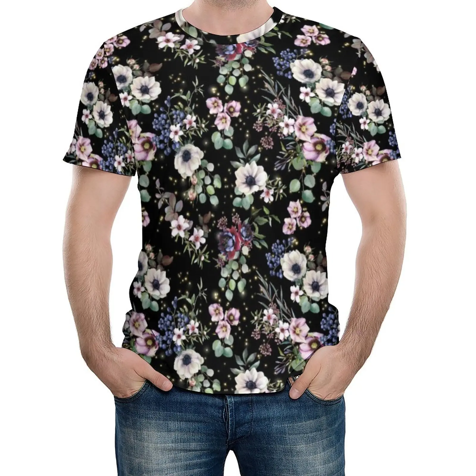 White And Pink Floral T-Shirt Watercolor Flower Cool T-Shirts Short Sleeve Graphic Tops Summer Streetwear Oversize Top Tees
White And Pink Floral T-Shirt Watercolor Flower Cool T-Shirts Short Sleeve Graphic Tops Summer Streetwear Oversize Top Tees
