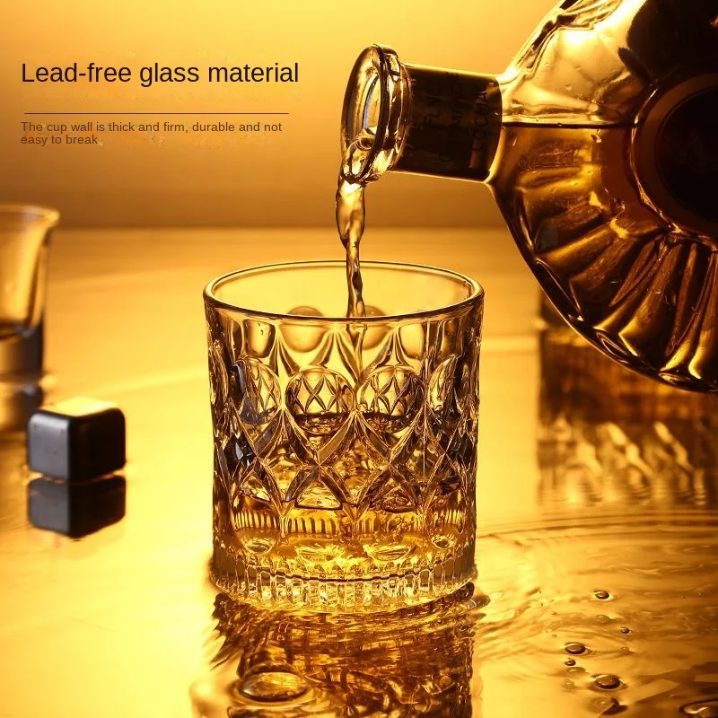 

Glassware Whiskey Glass Foreign Wine Crystal European Glass Glass Lead-free Beer Glass High-value Light Luxury Home Bar