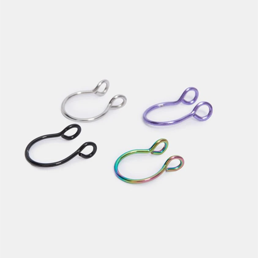 4Pcs Adjustable 8MM Fake Nose Rings Surgical Steel Fake Septum Ring Nose Cuff Non Pierced Jewelry for Women Men Faux Piercing
4Pcs Adjustable 8MM Fake Nose Rings Surgical Steel Fake Septum Ring Nose Cuff Non Pierced Jewelry for Women Men Faux Piercing