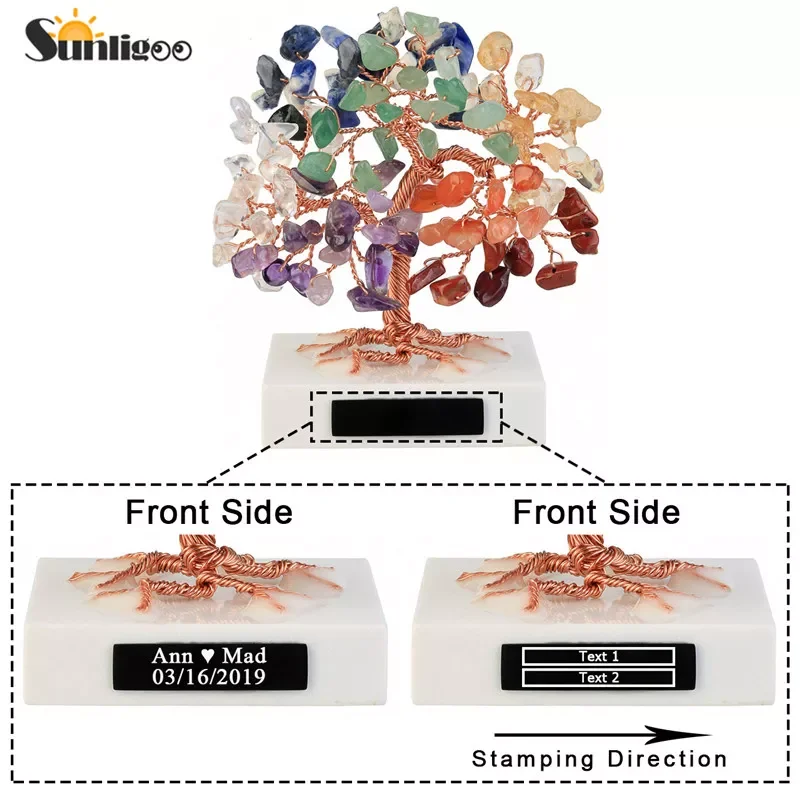 Sunligoo Customized Mini Healing Crystal Money Tree Handmade Copper Wire Wrapped Tumbled Gemstone Tree Feng Shui Ornaments Decor
Sunligoo Customized Mini Healing Crystal Money Tree Handmade Copper Wire Wrapped Tumbled Gemstone Tree Feng Shui Ornaments Decor