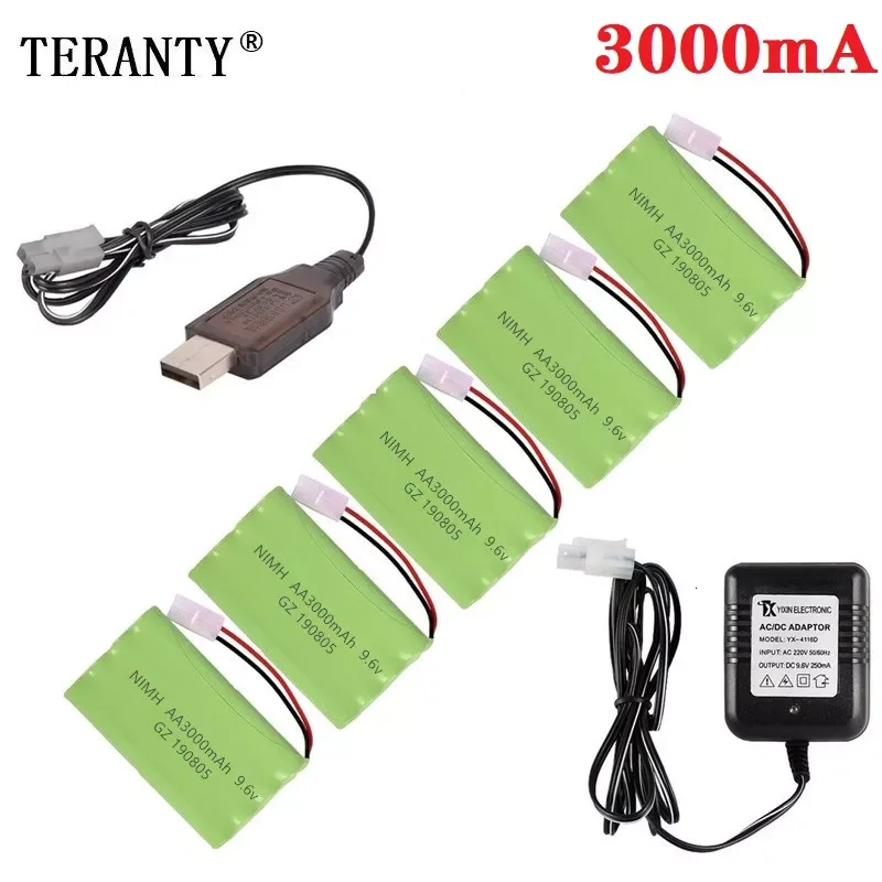 ( H Model ) Ni-CD 9.6v 3000mah Battery + USB Charger For Rc toys Car Tank Train Robot Boat Gun AA 9.6v Rechargeable Battery Pack
( H Model ) Ni-CD 9.6v 3000mah Battery + USB Charger For Rc toys Car Tank Train Robot Boat Gun AA 9.6v Rechargeable Battery Pack