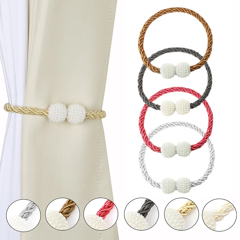 1Pc Magnetic Clamps Curtain Tieback Holdbacks Strap Pearl Hanging Ball Tie Backs Braided Rope Holder Clip Curtains Accessoires
1Pc Magnetic Clamps Curtain Tieback Holdbacks Strap Pearl Hanging Ball Tie Backs Braided Rope Holder Clip Curtains Accessoires