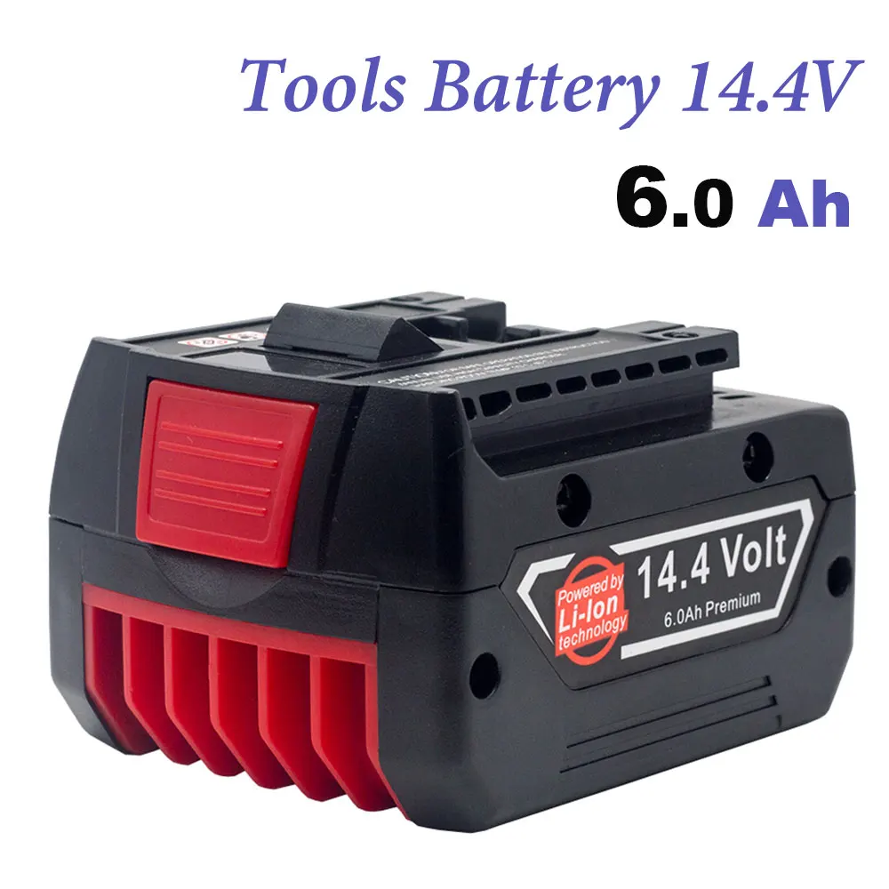 Rechargeable Battery 6.0Ah for Bosch 14.4V Power Tool BAT614G Replacement 6000mah Battery 18650 Lithium-Ion with Charger Set
Rechargeable Battery 6.0Ah for Bosch 14.4V Power Tool BAT614G Replacement 6000mah Battery 18650 Lithium-Ion with Charger Set