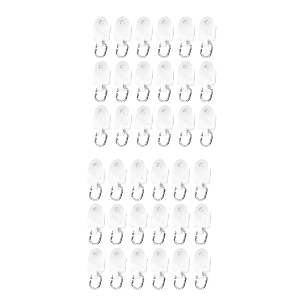 100 Pcs Curtain Track Pulley Ceiling Hook Drapery Hooks Carrier Rollers Curtain Rod Plastic Shower Curtains
100 Pcs Curtain Track Pulley Ceiling Hook Drapery Hooks Carrier Rollers Curtain Rod Plastic Shower Curtains