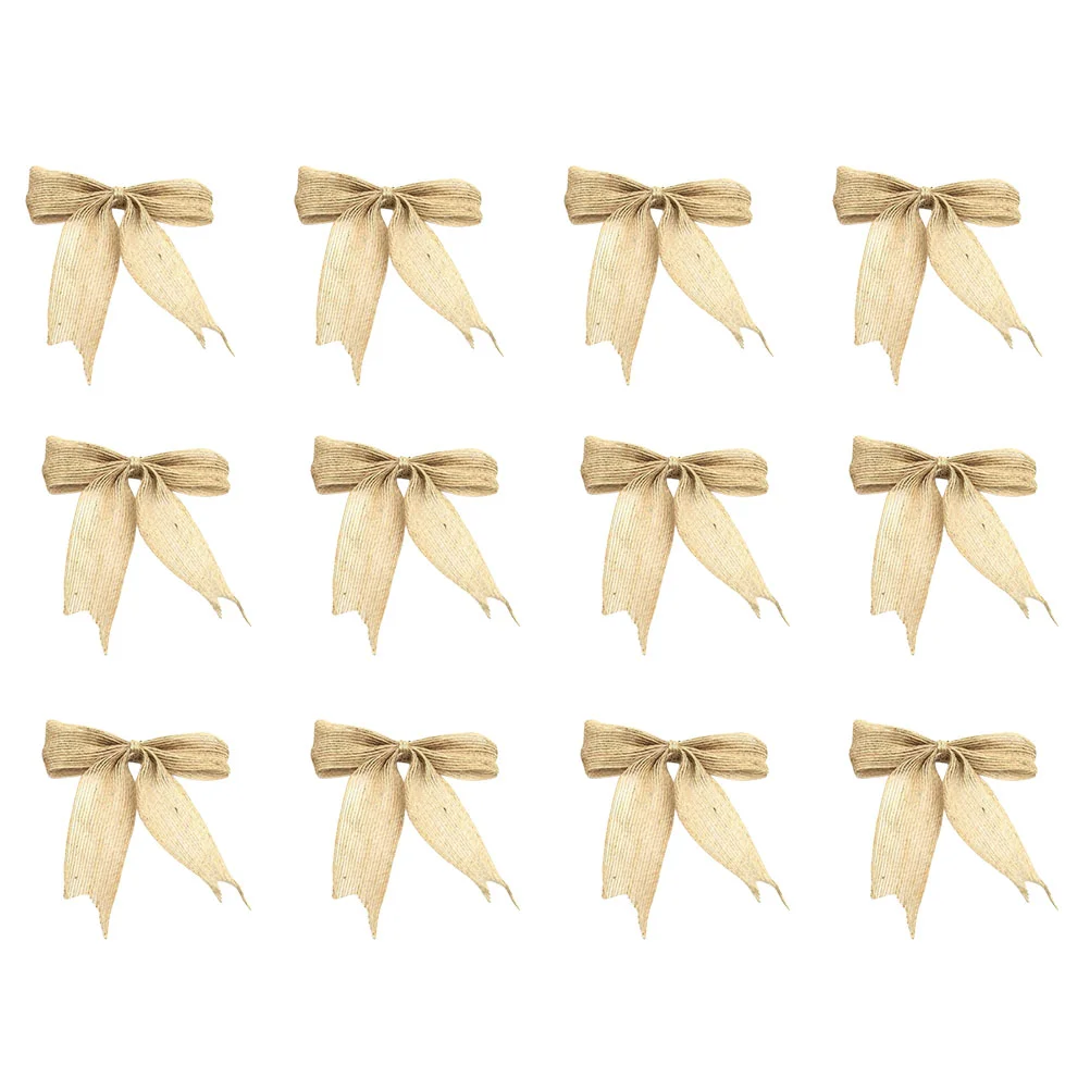 Tree Bows Burlap Christmasbow Wreath Knot Pendant Topper Rustic Knotbows Jute Decorative Bowknot Holiday Ornaments Gift
Tree Bows Burlap Christmasbow Wreath Knot Pendant Topper Rustic Knotbows Jute Decorative Bowknot Holiday Ornaments Gift