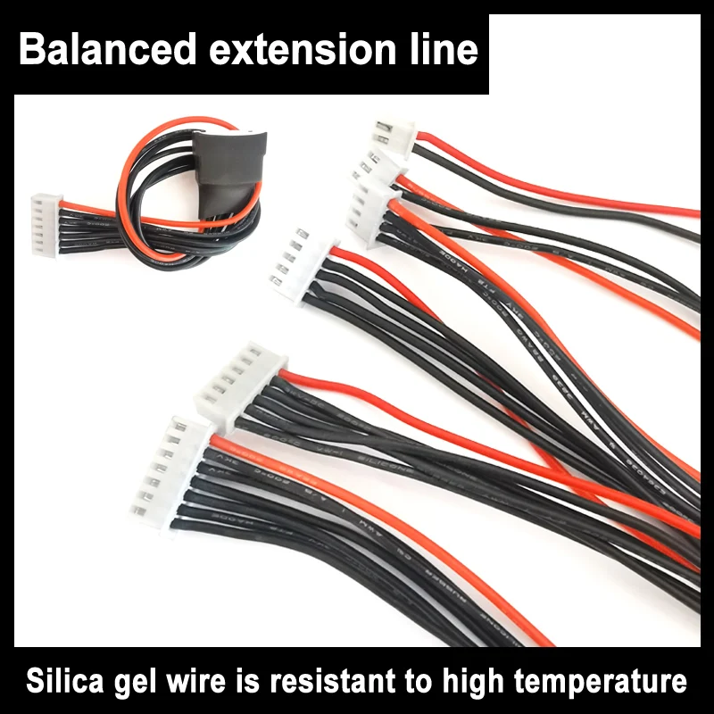 

5pcs/Lot Jst-Xh 1s 2s 3s 4s 5s 6s 20cm 22awg Lipo Balance Wire Extension Charged Cable Lead Cord For Rc Lipo Battery Charger