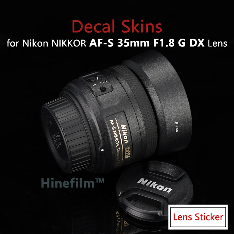 

35-1.8 Lens Premium Decal Skin for Nikon AF-S DX Nikkor 35mm f/1.8G Lens Protector Anti-scratch Cover Film Sticker