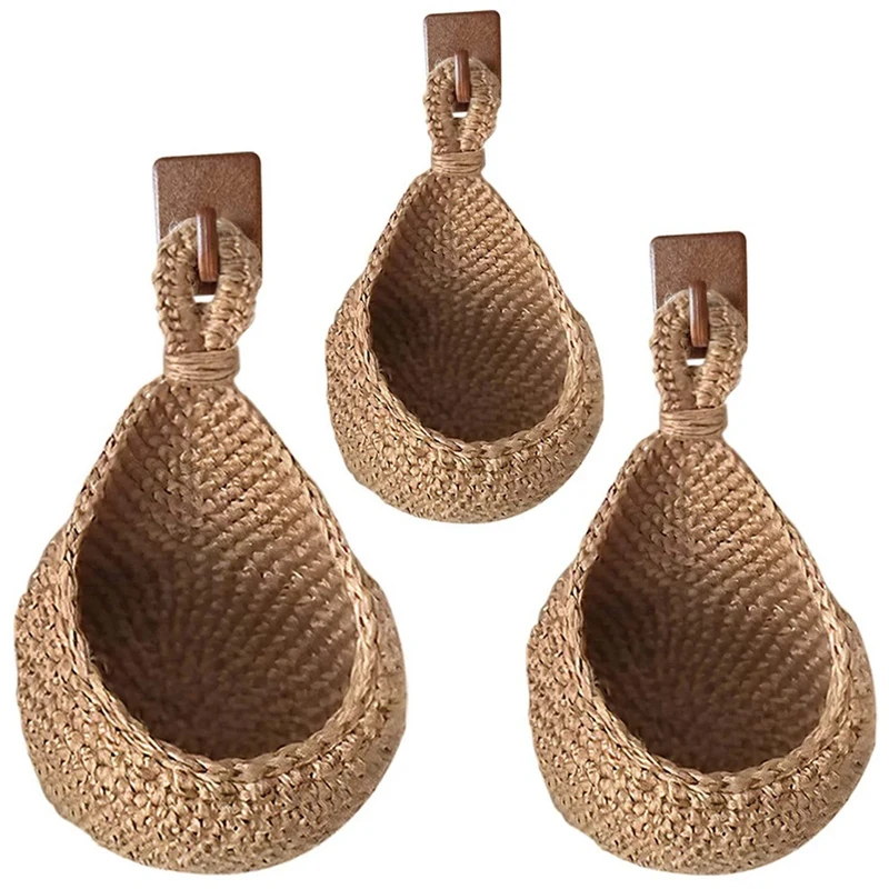 3PCS Hanging Wall Vegetable Fruit Baskets,Wall Hanging Baskets for Storage,Handmade Wall Baskets for Organizing Storage
3PCS Hanging Wall Vegetable Fruit Baskets,Wall Hanging Baskets for Storage,Handmade Wall Baskets for Organizing Storage