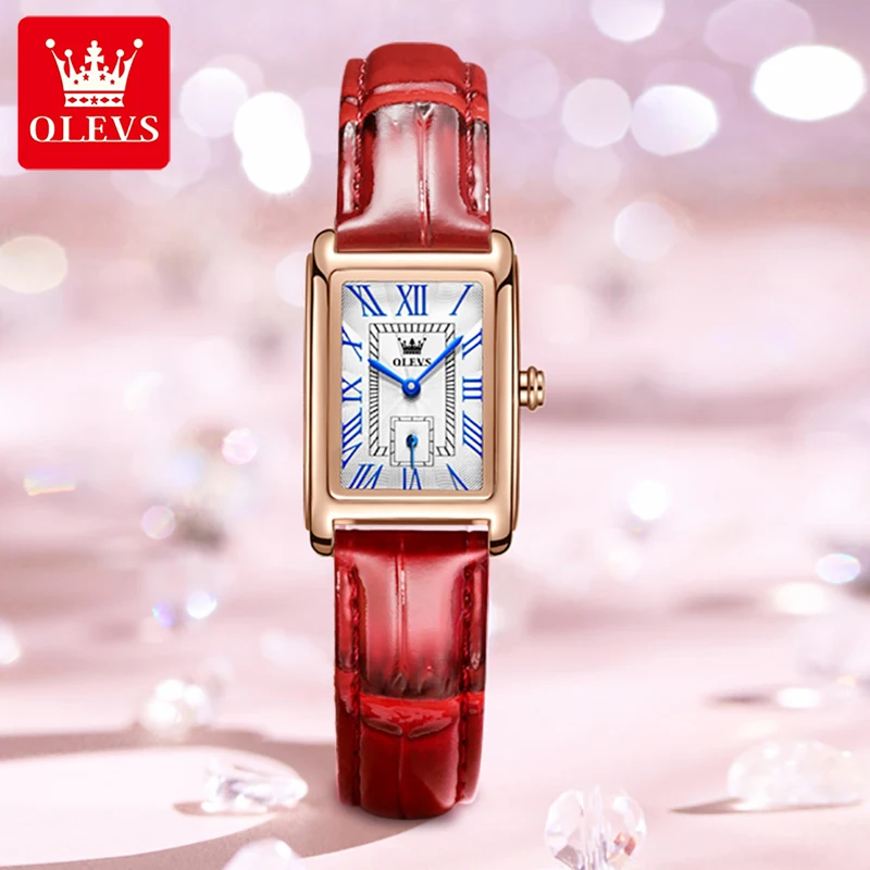 OLEVS Luxury Women Watches Quartz Waterproof Watch For Women Red Leather Strap stylish Lady Wrist Watch Hot sale Reloj Mujer
OLEVS Luxury Women Watches Quartz Waterproof Watch For Women Red Leather Strap stylish Lady Wrist Watch Hot sale Reloj Mujer