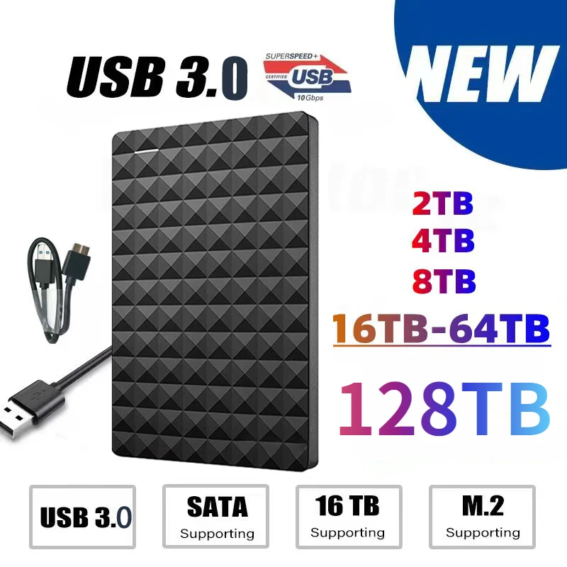 

Expansion HDD Hard Drive 500GB 1TB 2TB 4TB USB3.0 External HDD 2.5inch Capacity External Hard Disk for Computer Portable