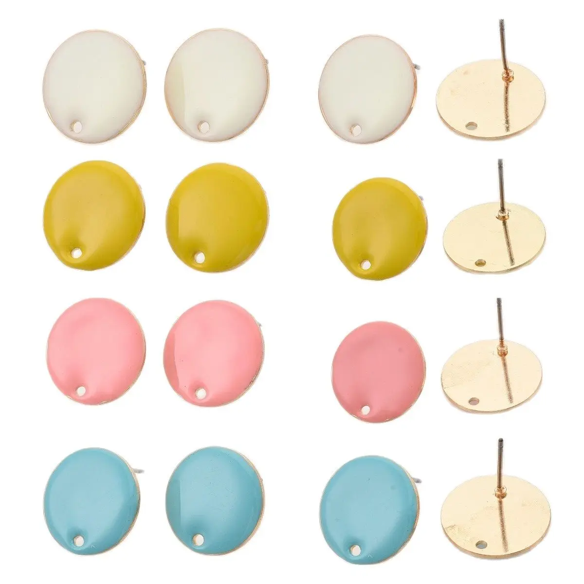 Kissitty 4Pcs/Set Flat Round Shape Enamel Stud Earring Findings DIY Stud Earrings Accessories Jewelry Findings
Kissitty 4Pcs/Set Flat Round Shape Enamel Stud Earring Findings DIY Stud Earrings Accessories Jewelry Findings