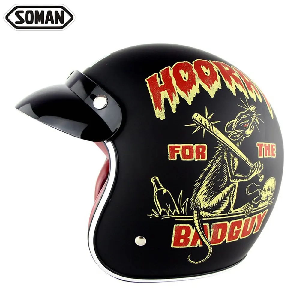 Safety Helmet Motorcycle Helmet Half Helmet Summer Electric Car Men Women Personality Baseball Helmet Protection
Safety Helmet Motorcycle Helmet Half Helmet Summer Electric Car Men Women Personality Baseball Helmet Protection