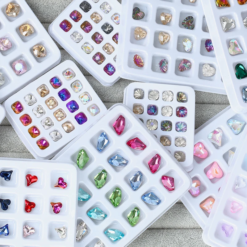 QIAO 20pcs Crystal Glitter Nail Gems Pointback Rhinestones Shiny Diamond Stones Glue on Rhinestones for Nail Art Clothing Decor
QIAO 20pcs Crystal Glitter Nail Gems Pointback Rhinestones Shiny Diamond Stones Glue on Rhinestones for Nail Art Clothing Decor