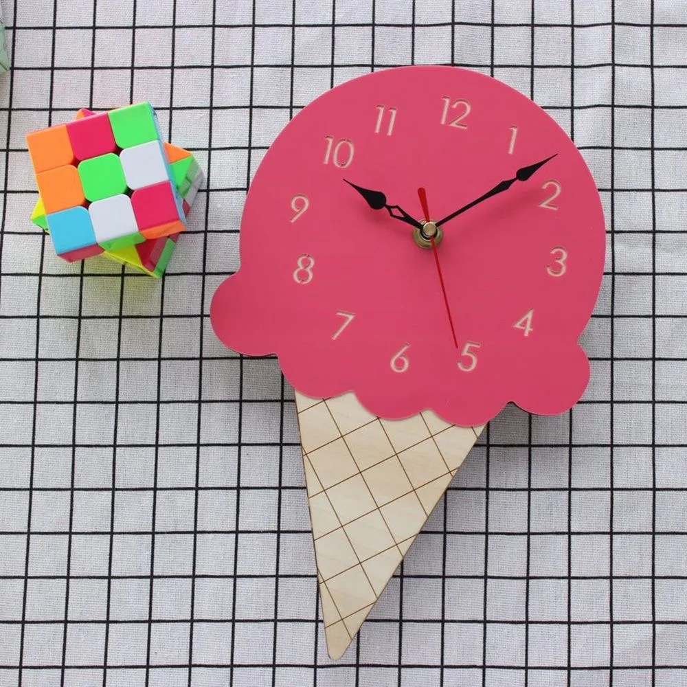 Ice Cream Wall Clocks Nordic Style Cartoon Silent Non-Ticking Battery Powered Home Living Room Children's room Shop Office Decor
Ice Cream Wall Clocks Nordic Style Cartoon Silent Non-Ticking Battery Powered Home Living Room Children's room Shop Office Decor