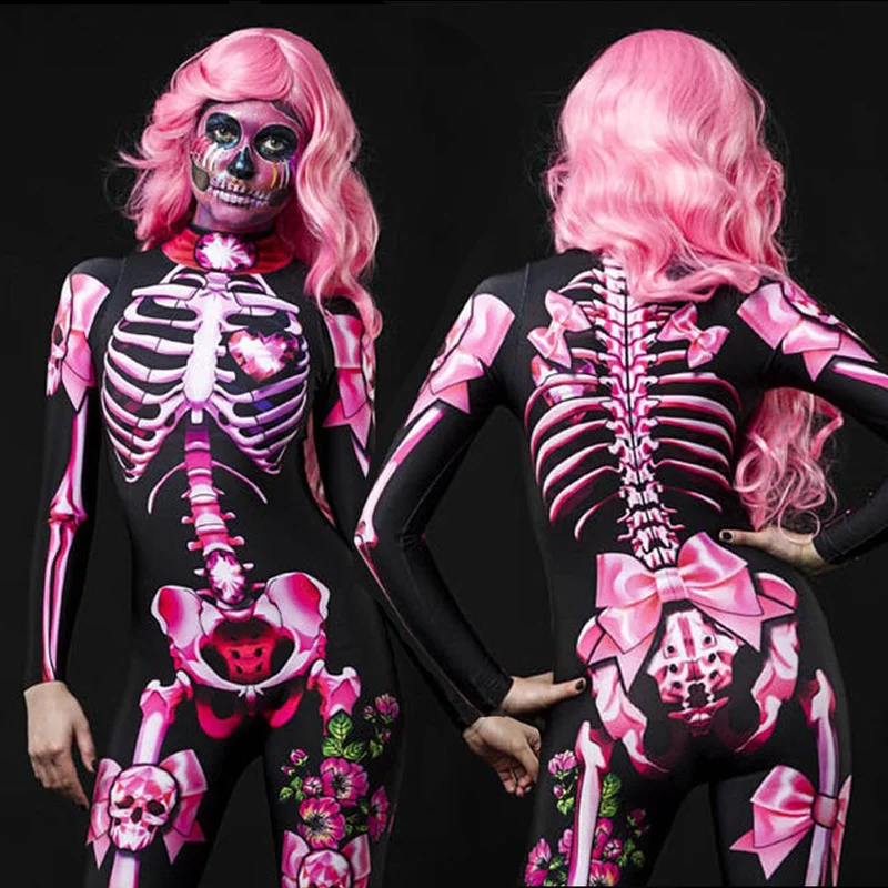 3D Print Skeleton Floral Specter Jumpsuit Women Party Cosplay Demon Scary Costume Bodysuit Halloween Carnival Devil Ghost Romper
3D Print Skeleton Floral Specter Jumpsuit Women Party Cosplay Demon Scary Costume Bodysuit Halloween Carnival Devil Ghost Romper
