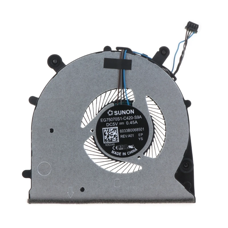 20CB Laptop Internal Heatsink Cooling Fan for ProBook 650 G4 EG75070S1-C420-S9A 6033B0060801
20CB Laptop Internal Heatsink Cooling Fan for ProBook 650 G4 EG75070S1-C420-S9A 6033B0060801