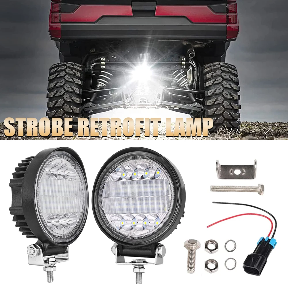 Round LED Pod Lights 28W RGB Color Changing Lighting Multi-Mode Multi-Mode Strobe Raptor Retrofit Light for ATV UTV Off-road
Round LED Pod Lights 28W RGB Color Changing Lighting Multi-Mode Multi-Mode Strobe Raptor Retrofit Light for ATV UTV Off-road