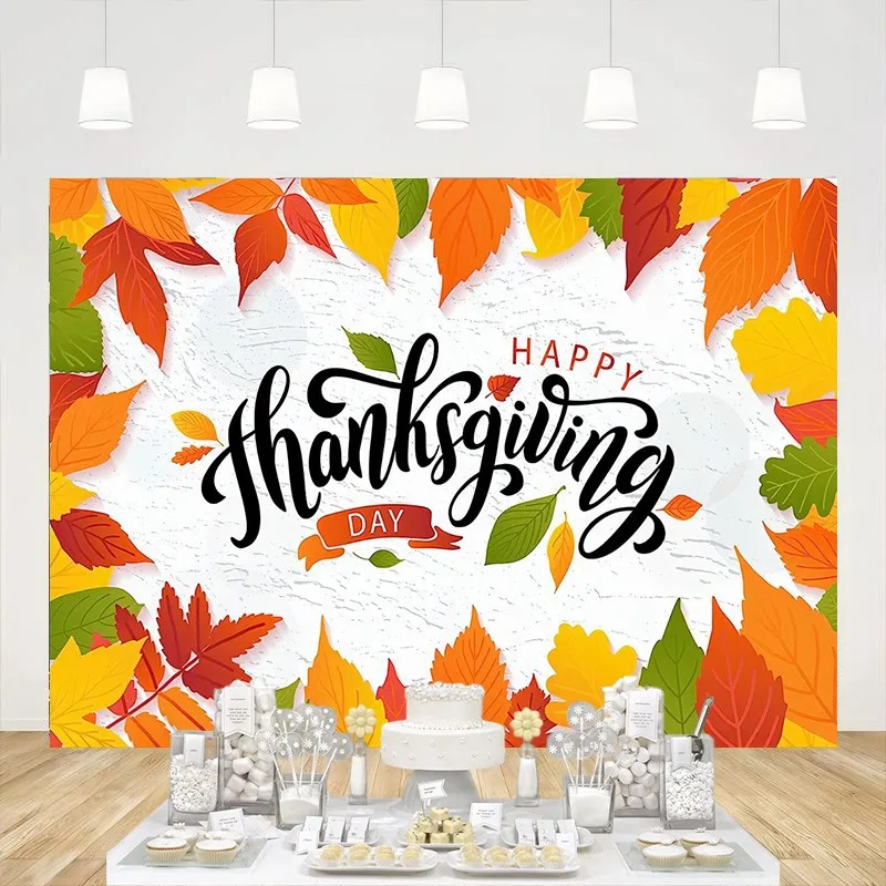 Happy Thanksgiving Banner Backdrop Maple Leaves Turkey Pumpkin Fall Decoration Farmhouse Autumn Festival Background Photo Props
Happy Thanksgiving Banner Backdrop Maple Leaves Turkey Pumpkin Fall Decoration Farmhouse Autumn Festival Background Photo Props