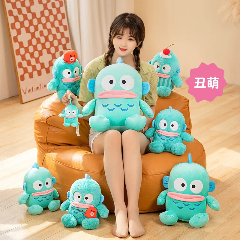 Sanrio Doll Keychian Kawaii Monster Ugly Fish Hangyodon Anime Stuffed Plushie Pillow Cushion Room Birthday Christmas Gift Toy
Sanrio Doll Keychian Kawaii Monster Ugly Fish Hangyodon Anime Stuffed Plushie Pillow Cushion Room Birthday Christmas Gift Toy