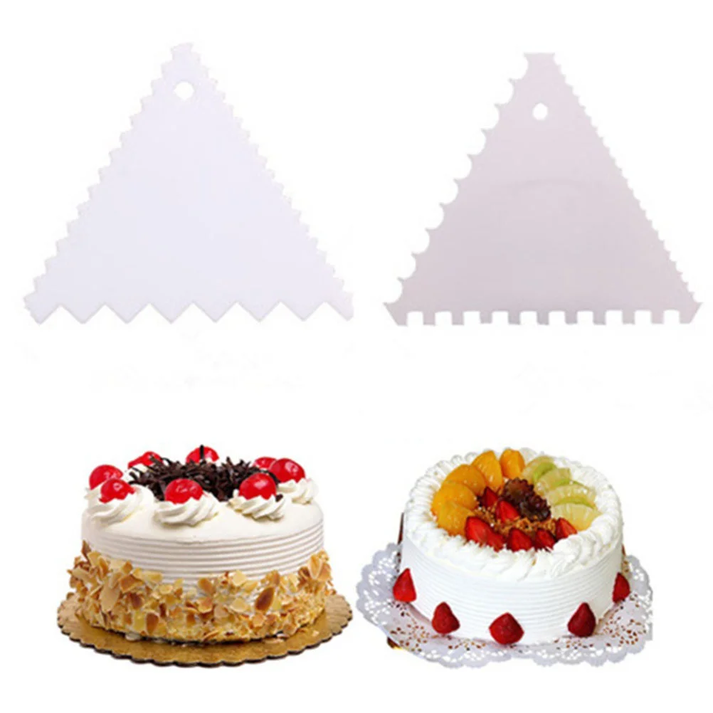 4PCS Cake Scraper Set Decorative Comb Icing Smoother Frill Scraper Tool - Smooth Edge+Two-Side Wide/Narrow Zigzag
4PCS Cake Scraper Set Decorative Comb Icing Smoother Frill Scraper Tool - Smooth Edge+Two-Side Wide/Narrow Zigzag