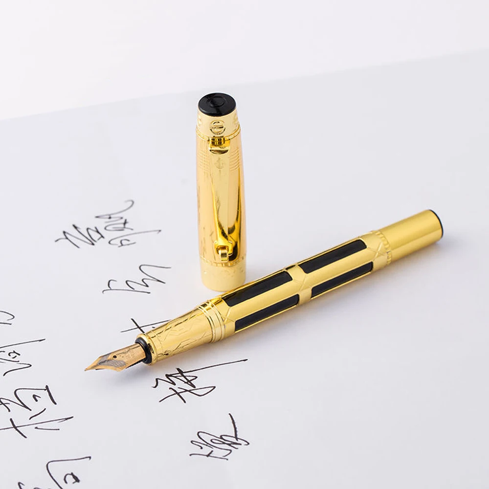 Classic Business Hollow Design Office Signature Pen, Metal Material Ink Pen, Smooth Writing Fountain Pen Office Stationery
Classic Business Hollow Design Office Signature Pen, Metal Material Ink Pen, Smooth Writing Fountain Pen Office Stationery