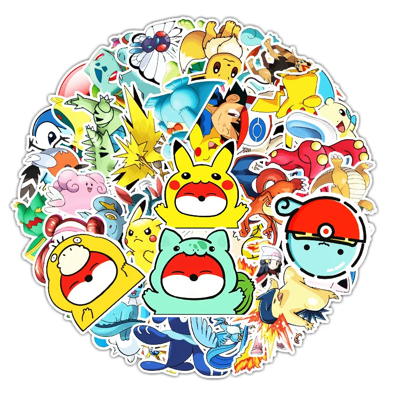 50 Pokémon Pikachu Stickers Personality Cross-border DIY Skateboard Water Cup Decoration Suitcase Waterproof Kawaii Peripheral
50 Pokémon Pikachu Stickers Personality Cross-border DIY Skateboard Water Cup Decoration Suitcase Waterproof Kawaii Peripheral