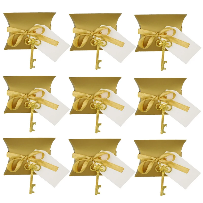 50 Sets Vintage Key Wine Bottle Opener Ribbon Pendant Candy Box Set Creative Wedding Gift New Hot Sale For Wedding Party Guests
50 Sets Vintage Key Wine Bottle Opener Ribbon Pendant Candy Box Set Creative Wedding Gift New Hot Sale For Wedding Party Guests