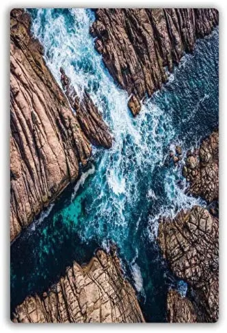 Vintage Retro Metal Wall Decor The Water Between Stones was Beating Waves Brown Blue White
Vintage Retro Metal Wall Decor The Water Between Stones was Beating Waves Brown Blue White