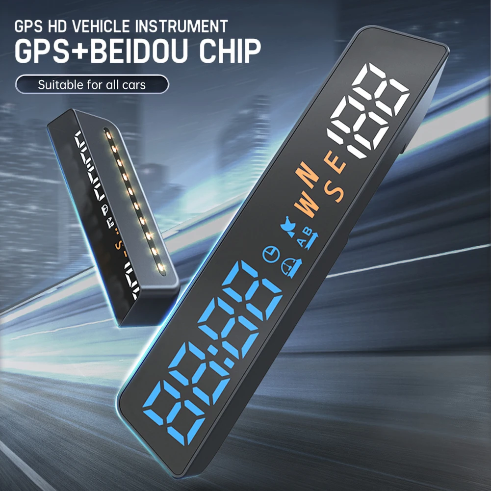Car HUD GPS Dashboard Head-Up Display Digital Speedometer Time Altitude Display Overspeed Alarm USB Plug&Play Auto Accessories
Car HUD GPS Dashboard Head-Up Display Digital Speedometer Time Altitude Display Overspeed Alarm USB Plug&Play Auto Accessories