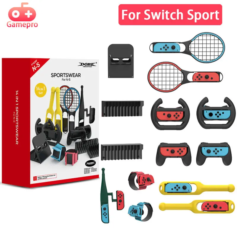 14in1 Sport Control Game Accessories For Nintendo Switch Tennis Racket Wrist Straps Dance Boxing For Fitness Game Peripherals
14in1 Sport Control Game Accessories For Nintendo Switch Tennis Racket Wrist Straps Dance Boxing For Fitness Game Peripherals