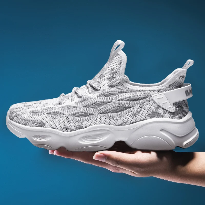 Summer New Style Flying Woven Men's Casual Shoes Mesh Breathable Sneakers Soft and Comfortable MD Sole Outdoor Sports Shoes 2021
Summer New Style Flying Woven Men's Casual Shoes Mesh Breathable Sneakers Soft and Comfortable MD Sole Outdoor Sports Shoes 2021