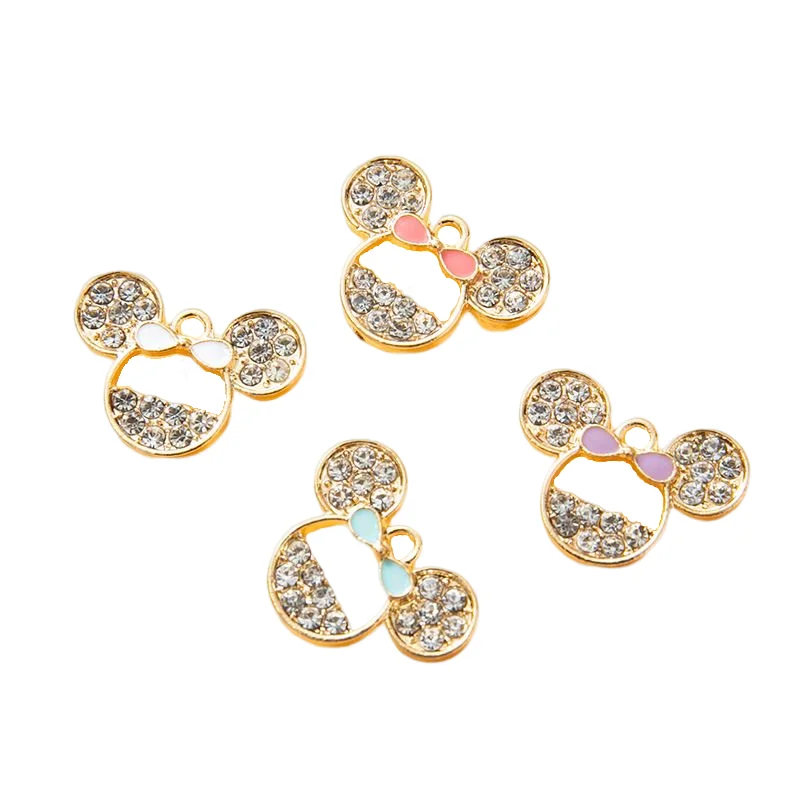 10Pcs/Lot Zircon Mouse Head Charms Enamel Animal Pendant For Jewelry Findings Making DIY Earrings Necklaces Craft Accessories
10Pcs/Lot Zircon Mouse Head Charms Enamel Animal Pendant For Jewelry Findings Making DIY Earrings Necklaces Craft Accessories