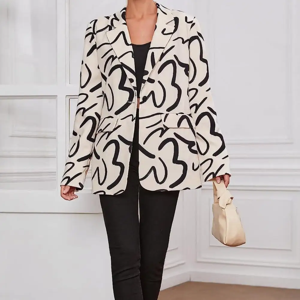 Women Casual Stylish Women's Oversized Suit Coat Letter Print Office Lady Business with Lapel Long Sleeve Flap Pockets Flap
Women Casual Stylish Women's Oversized Suit Coat Letter Print Office Lady Business with Lapel Long Sleeve Flap Pockets Flap
