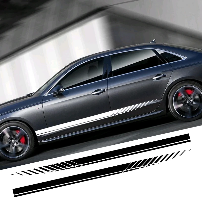 Cool Sport Stripes Design Car Stickers And Decals,Auto Side Skirt Decor Film Styling Covers Labels For Tiguan/Audi a3 8p/Seat
Cool Sport Stripes Design Car Stickers And Decals,Auto Side Skirt Decor Film Styling Covers Labels For Tiguan/Audi a3 8p/Seat