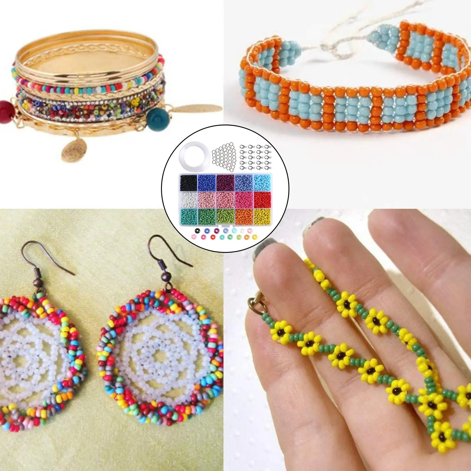 7000x Glass Seed Beads 3mm Crafting Earrings Jewelry Making Acrylic Bracelet
7000x Glass Seed Beads 3mm Crafting Earrings Jewelry Making Acrylic Bracelet