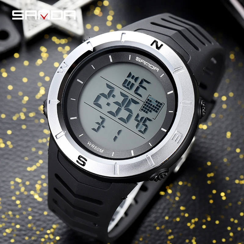 SANDA Men Electronic Watch HD LED Display Multifunctional Waterproof Scratch Resistant Watch For Men Fashion Trend Watches 6001
SANDA Men Electronic Watch HD LED Display Multifunctional Waterproof Scratch Resistant Watch For Men Fashion Trend Watches 6001
