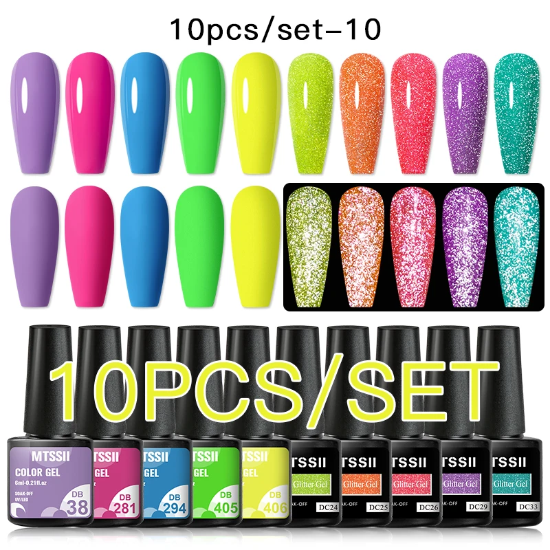 10Pcs/set Color Gel Nail Polish Set Reflective 6ml Semi Permanent UV Led Gel Varnish Soak Off Nail Lacquers Base Top Coat
10Pcs/set Color Gel Nail Polish Set Reflective 6ml Semi Permanent UV Led Gel Varnish Soak Off Nail Lacquers Base Top Coat