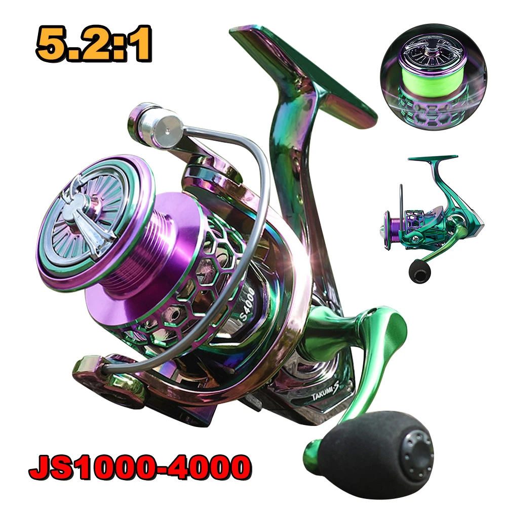 New Fishing Reel JS1000-4000 Spinning Reel 10KG Max Drag 5.2:1 Metal Spool Fishing Accessories Saltwater Fishing Reel Tackle
New Fishing Reel JS1000-4000 Spinning Reel 10KG Max Drag 5.2:1 Metal Spool Fishing Accessories Saltwater Fishing Reel Tackle