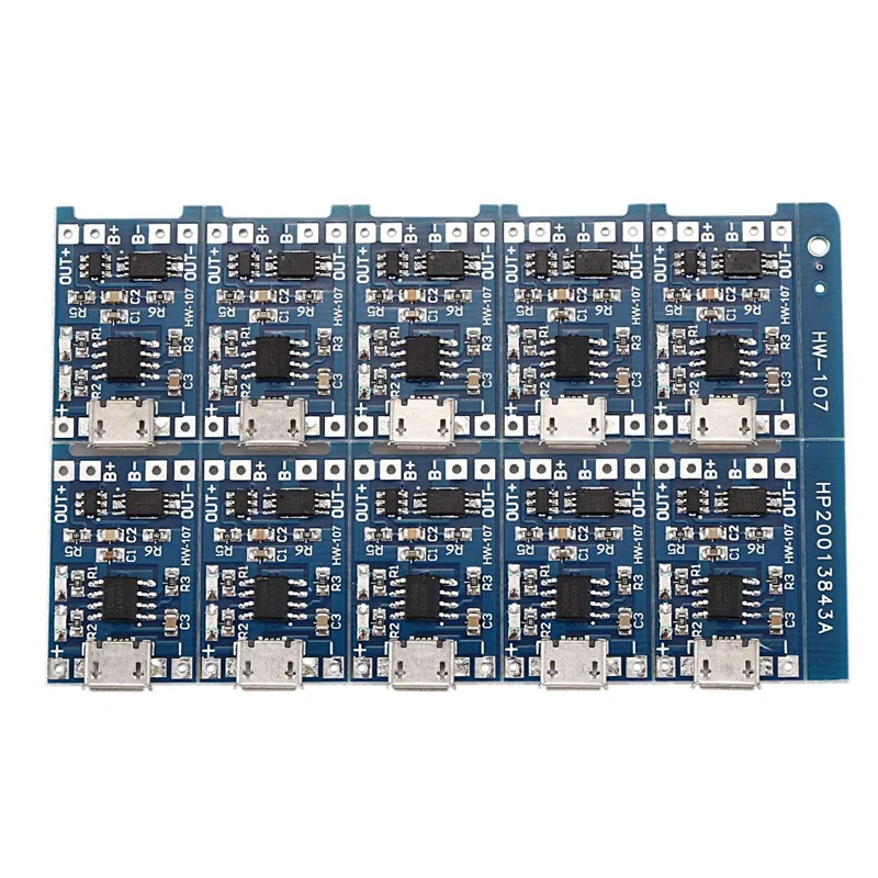 60Pcs 5V Mini USB 1A 18650 For TP4056 Lithium Battery Charging Board With Protection Charger Module
60Pcs 5V Mini USB 1A 18650 For TP4056 Lithium Battery Charging Board With Protection Charger Module