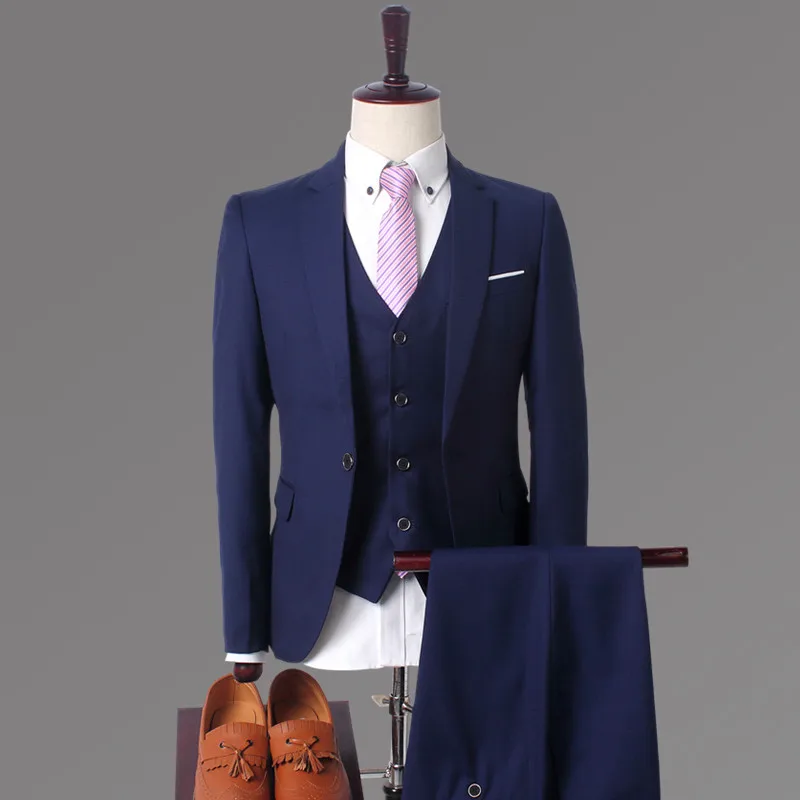 2023Men's (suit + vest + trousers) Slim business casual career wear work interview slim groom groomsmen wedding three sets
2023Men's (suit + vest + trousers) Slim business casual career wear work interview slim groom groomsmen wedding three sets