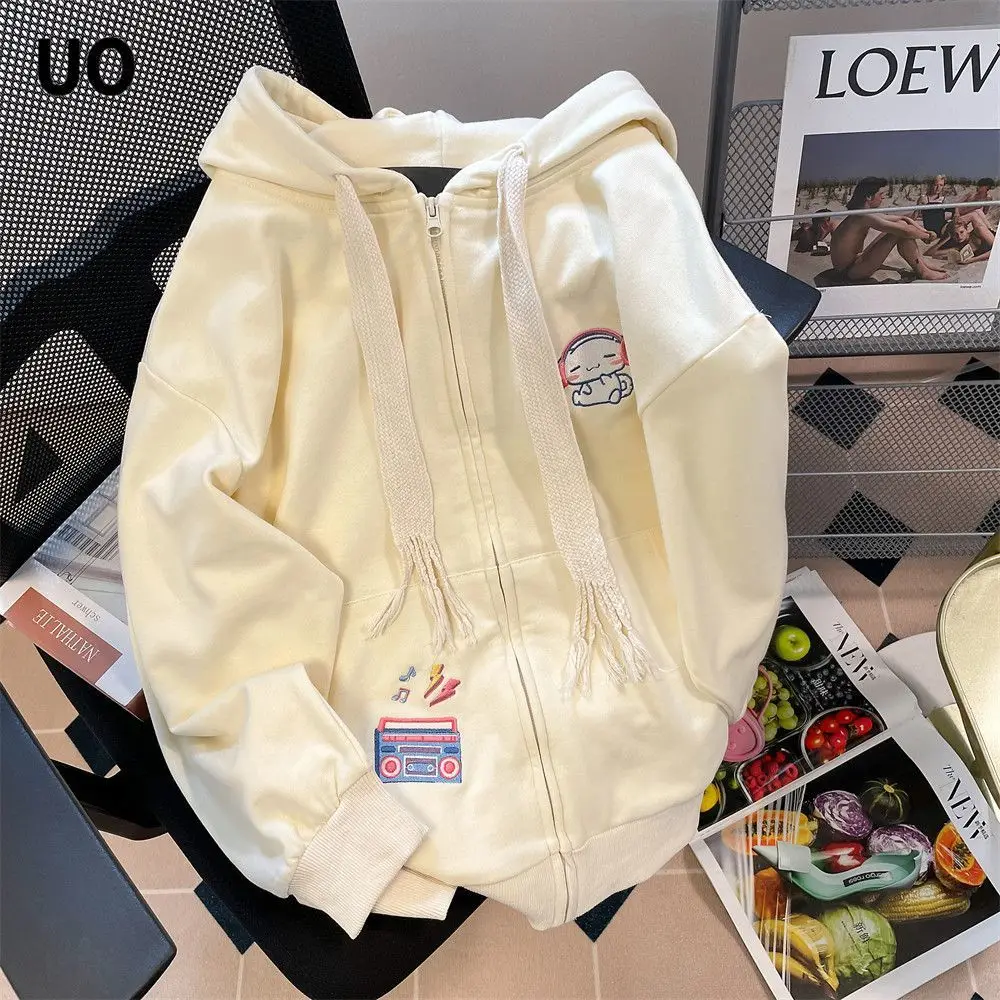 Kawaii Cinnamoroll Cartoon Embroidery Oversize Jacket Women Spring Autumn Anime Sanrio Girl Heart Cute Hooded Fleece Sweatshirt
Kawaii Cinnamoroll Cartoon Embroidery Oversize Jacket Women Spring Autumn Anime Sanrio Girl Heart Cute Hooded Fleece Sweatshirt
